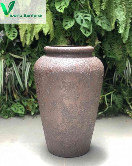 VASO ANFORA 60 AÇO CORTEN