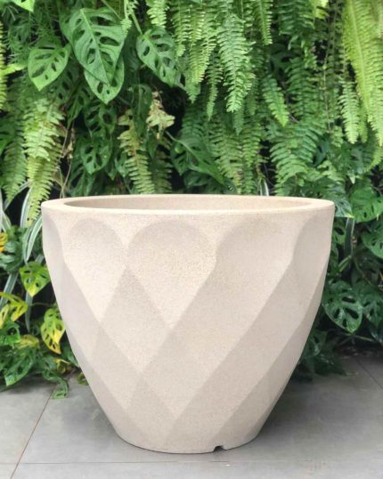 VASO SAFIRA REDONDO AREIA 35