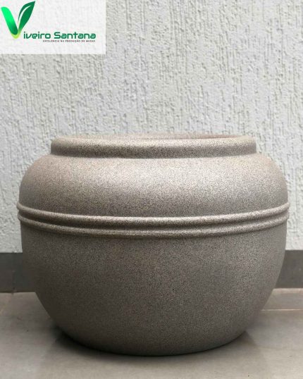 VASO PERSA REDONDO 40 GRANITO
