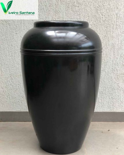 VASO PERSA REDONDO 62 PRETO OBSIDIEN