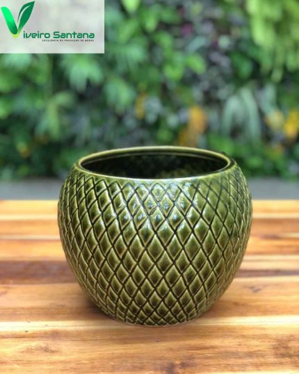 VASO BOTANI BOJO ESMALT VERDE OLIVA G