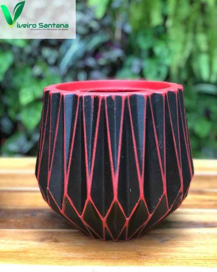VASO ORIGAMI REDONDO 22 RUBI