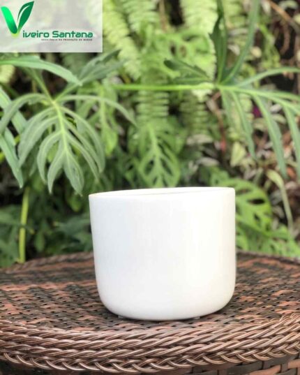 VASO ESMALTADO BRANCO PT 15